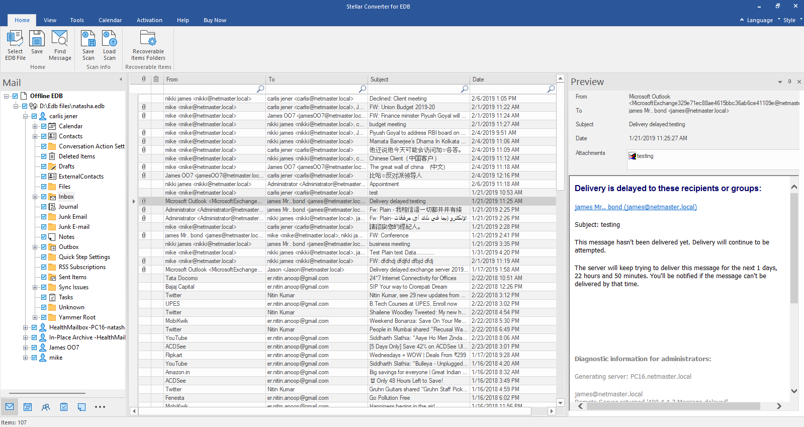 EDB File Review