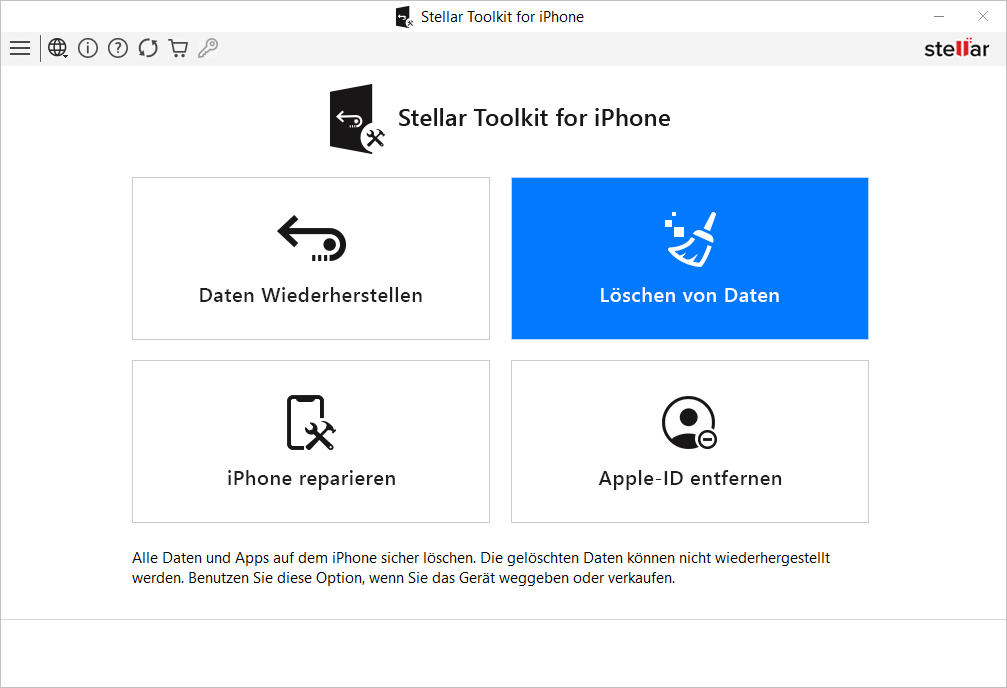 Löschen Sie alle Daten und Apps von Ihrem iPhone