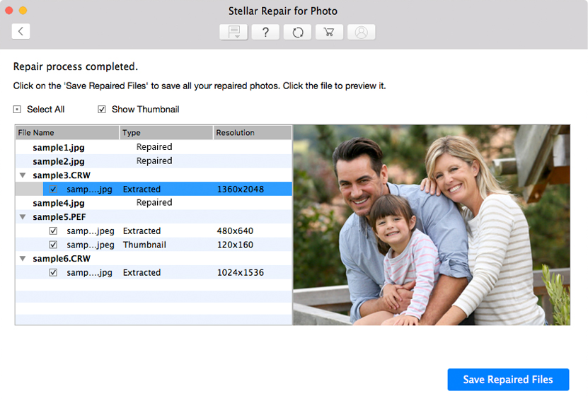 Stellar Photo Repair-Mac Preview