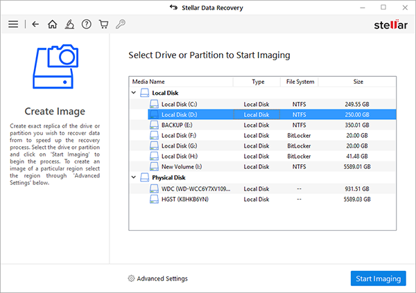 Select Partition To Recover Data