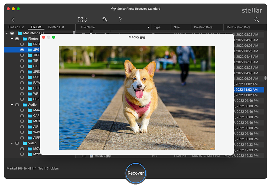 Stellar Photo Recovery Mac- Recover