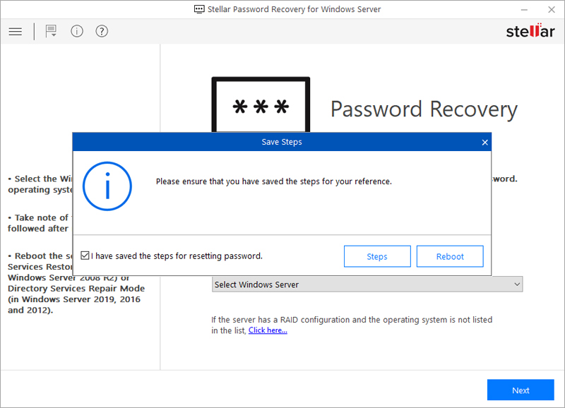 windows 2012 os password recovery