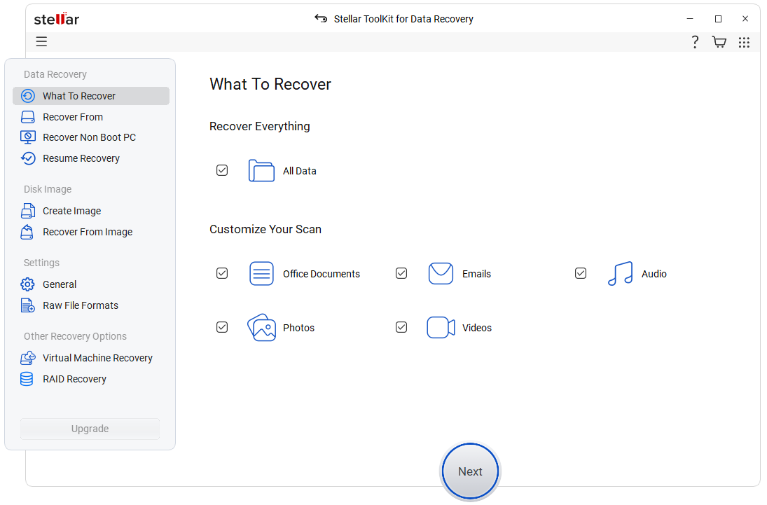 Stellar Toolkit for Data Recovery 