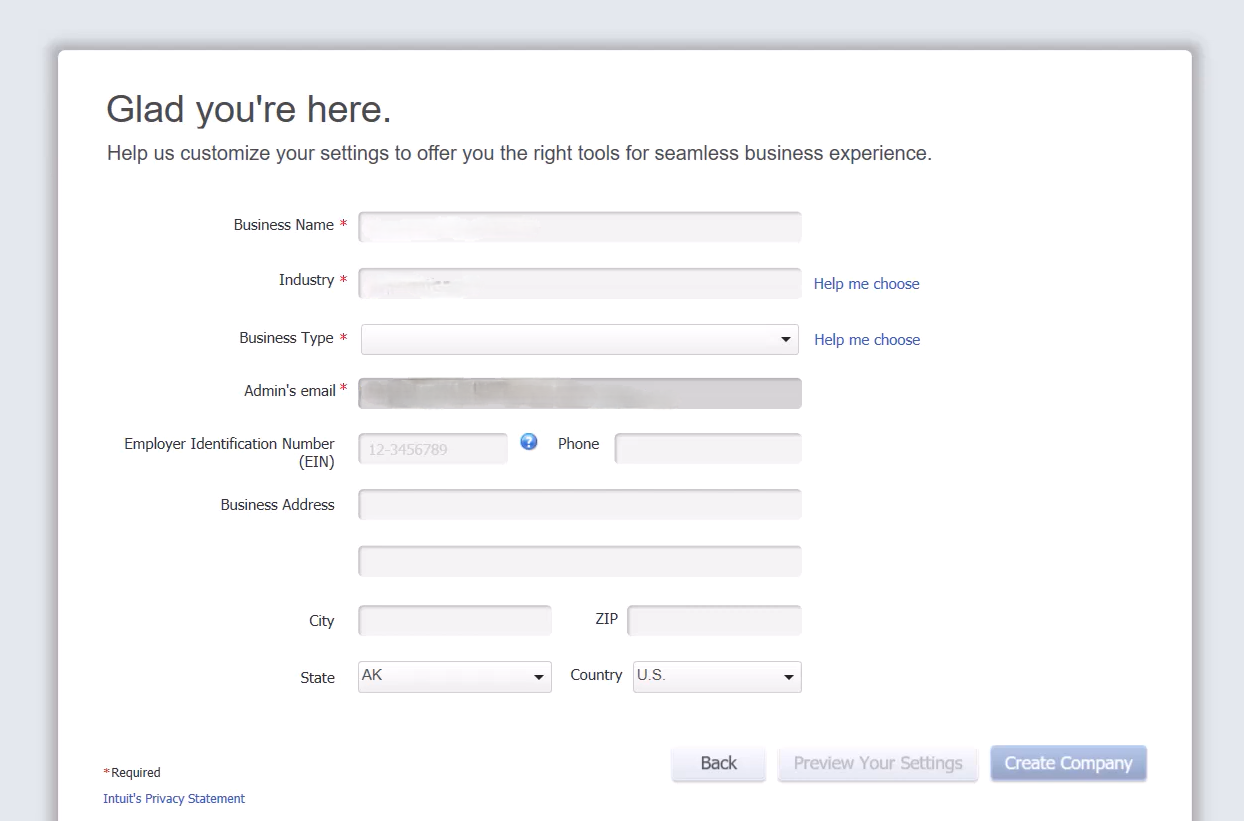 Specify the organization type