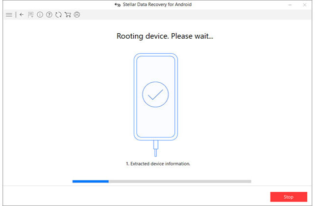 Stellar Data Recovery for Android - Rooting Confirmation