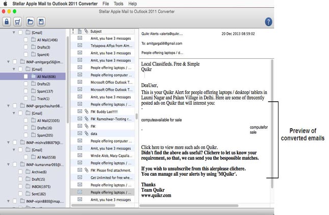 Apple Mail to Outlook 2011 Converter