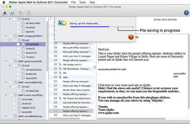 Apple Mail to Outlook 2011 Converter