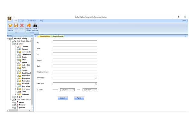 Mailbox Extractor for Exchange Backup