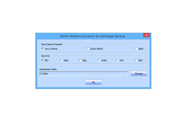 Mailbox Extractor for Exchange Backup