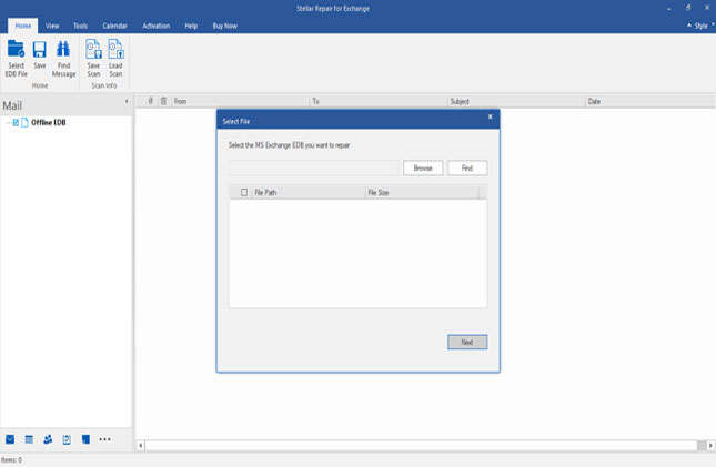 Screenshot - Stellar Mailbox Extractor for Exchange Server