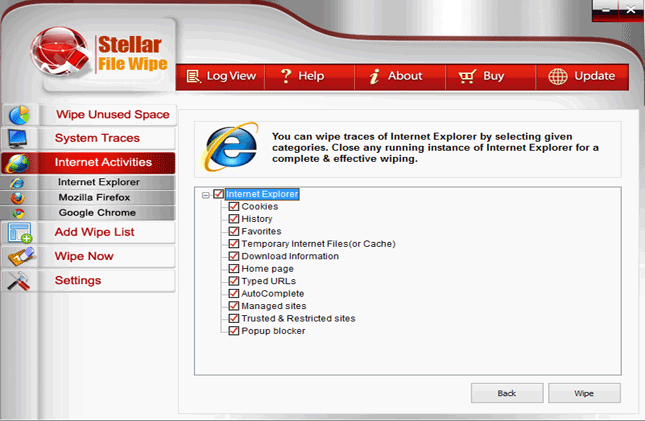 Stellar File Wipe - Windows