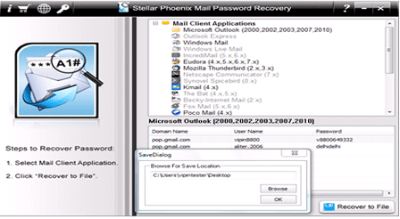 Mail Password Recovery