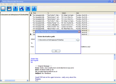 Mail Recovery Screenshot
