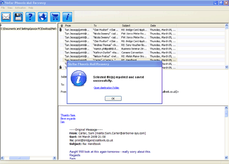 Mail Recovery Screenshot