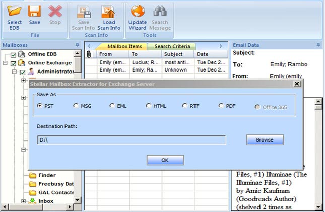 Stellar Mailbox Extractor for Exchange Server
