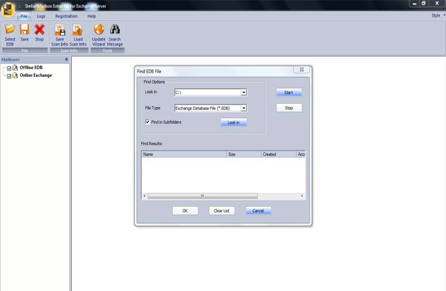 Stellar Mailbox Extractor for Exchange Server