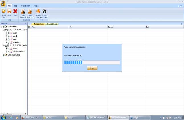 Stellar Mailbox Extractor for Exchange Server