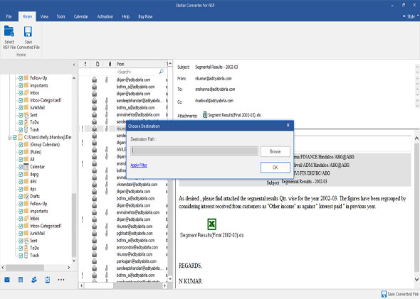 lotus notes to Outlook
