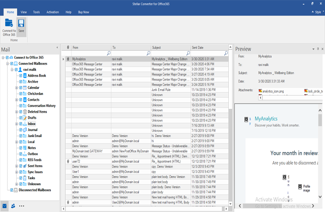 preview office 365 file items