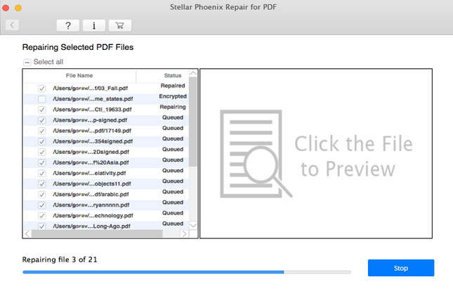 PDF Repair Mac