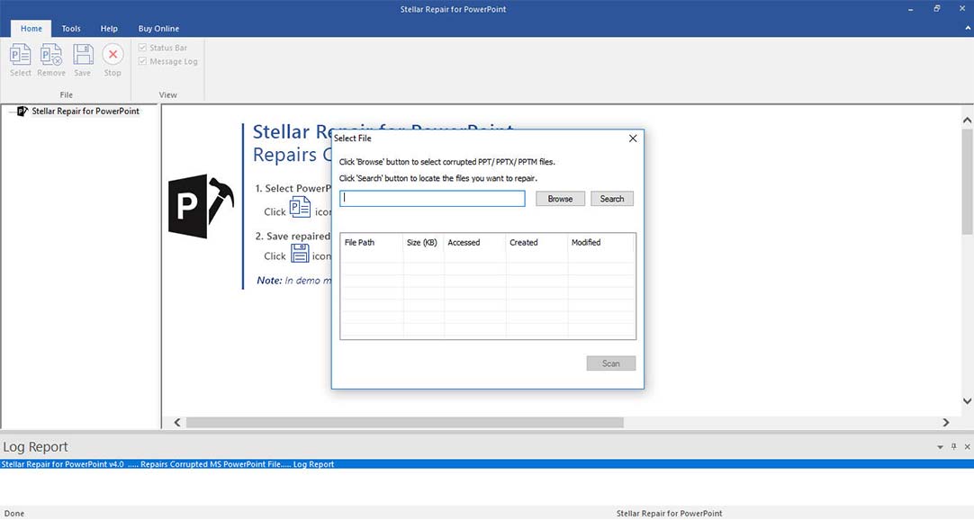 Stellar Repair for Powerpoint screenshot