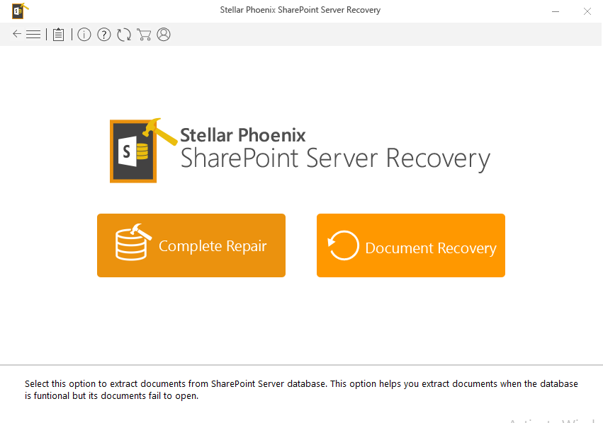 SharePoint Server Recovery