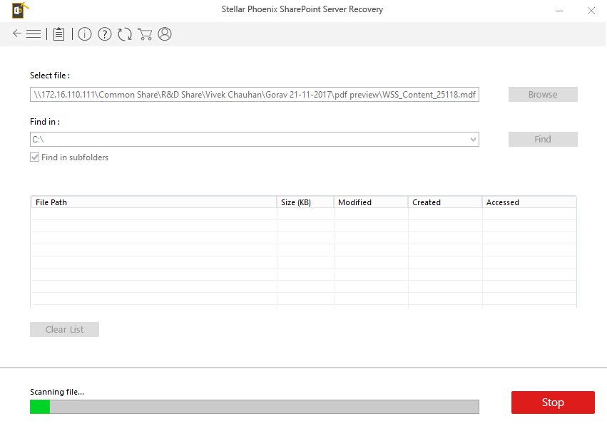 SharePoint Server Recovery