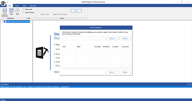 Stellar Phoenix Repair for SQL Anywhere