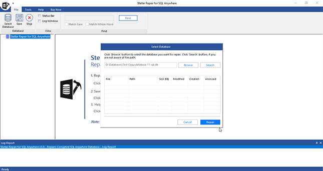 Stellar Phoenix Repair for SQL Anywhere