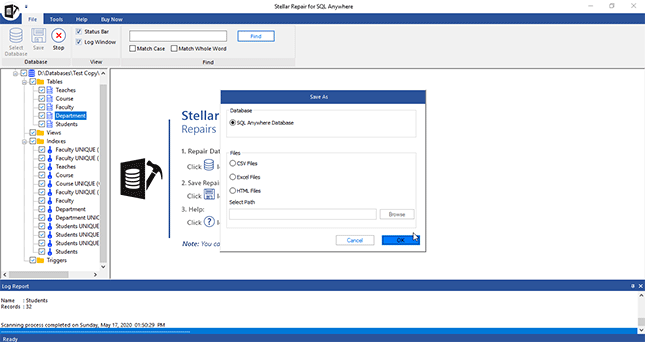 Stellar Phoenix Repair for SQL Anywhere