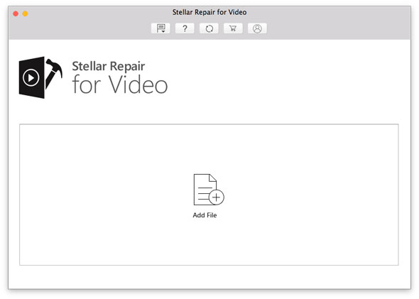 Stellar Repair for Video  - Main Screen
