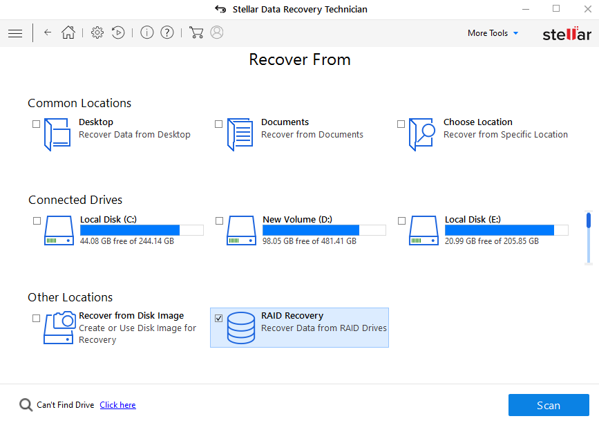 Stellar Data Recovery Technician-Windows screenshot