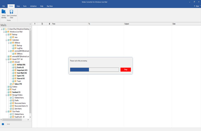 Windows Live mail PST  Converter