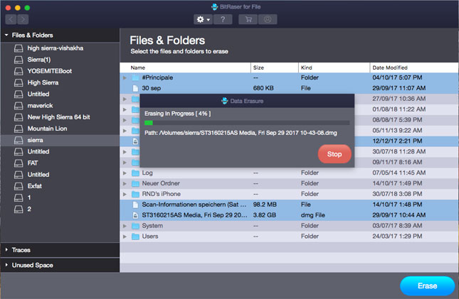 Bitraser for File Mac
