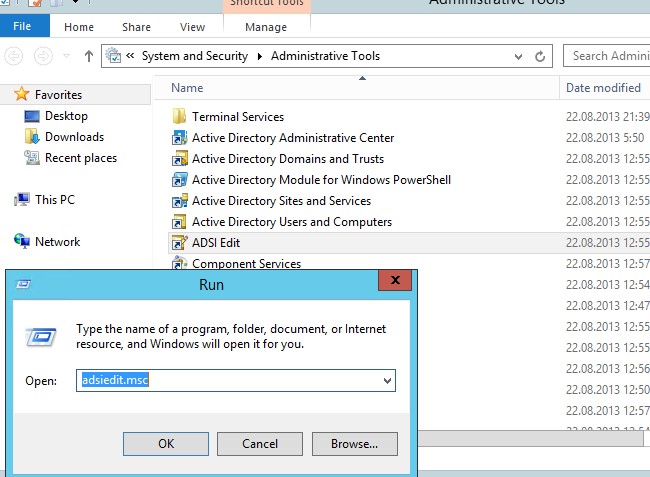 open adsi editor